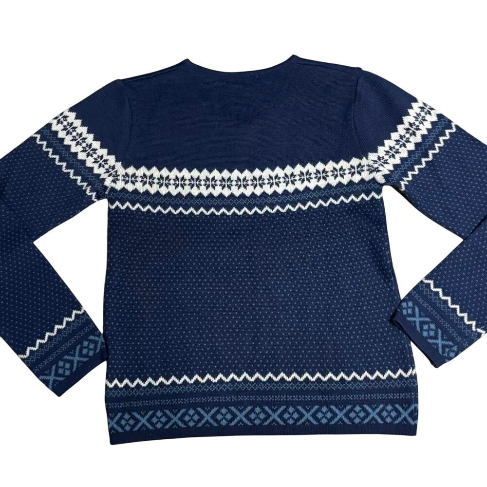 Vintage Esprit Blue Nordic Fair Isle Sweater